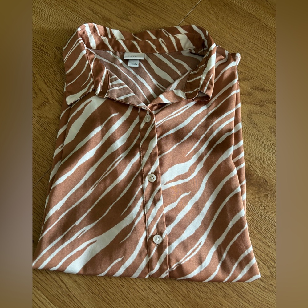 a new day Button Down Top